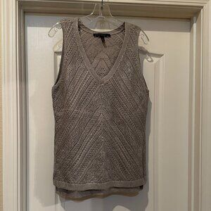 White House Black Market sparkly knit sweater tank